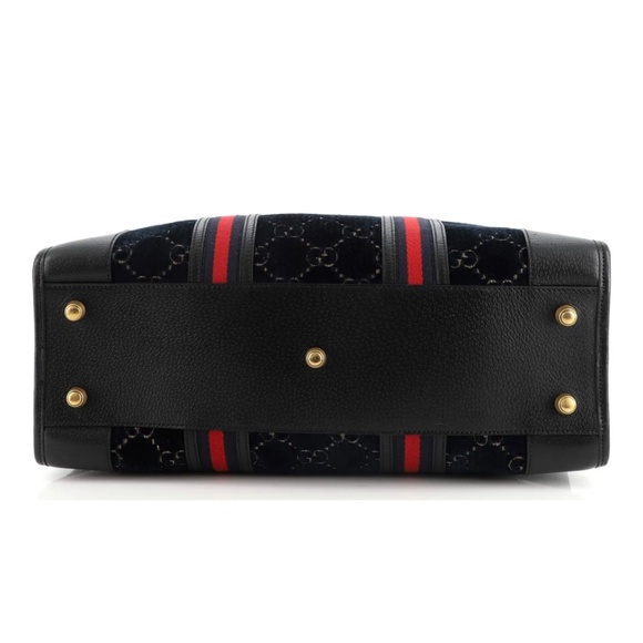 Gucci Convertible Duffle Bag GG Velvet Medium - Picture 5 of 6